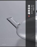 Nordic Camellia Glass Teapot High Borosilicate 520ml (Smoke Gray) - Image 7
