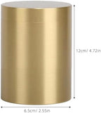 DECHOUS Copper Loose Tea Storage Canister Medium Airtight Copper Tea Leaf Container Portable Coffee Tin Kitchen Food Jar for Home and Office Use - Image 2
