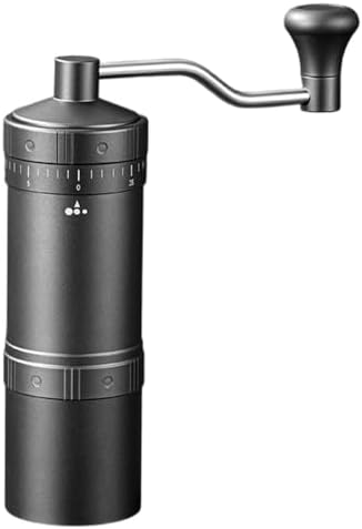 Manual Coffee Grinder,Burr Coffee Bean Grinder with External Adjustable Grind Setting & 5/7 Star Stainless Steel Conical Burr for Pour Over Espresso by DONGKER