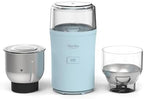 Martha Stewart Electric Coffee & Spice Grinder with Dual Bowls, Sky Blue by MarthaStewart
