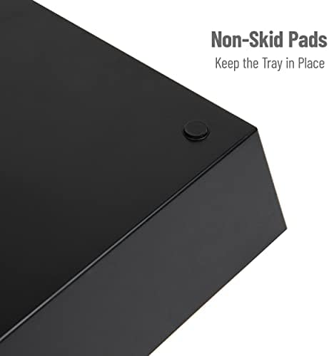 Mind Reader Snack Tray, Countertop Organizer, Snack Tray, Pantry, Breakroom, Kitchen, Black - Image 5