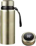 40 oz Smart Water Bottles with Digital Temperature Display Coffee Tea Infuser Bottle LED Thermal Cup Double Walled Vacuum Insulated Stainless Steel Flask Leak Proof Travel Mug Keep Warm (gold) by Unknown