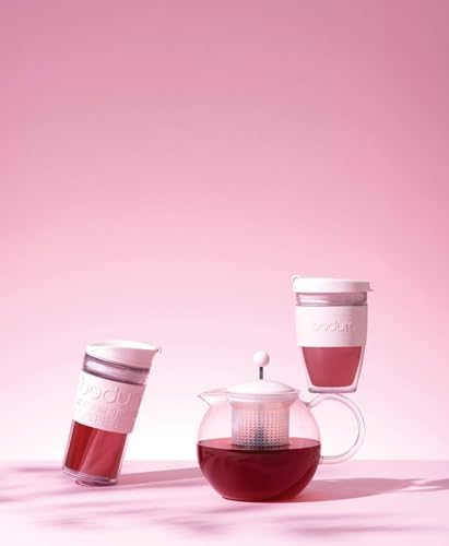 Bodum Assam Tea Press with Glass Handle and Coloured Plastic Lid, 0.5 L (17 oz) - Black - Image 2