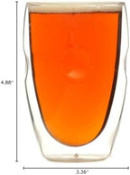 Moderna Artisan Series Double Wall 12 oz Beverage Glasses - Image 3