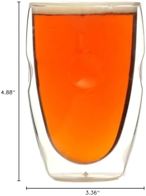 Moderna Artisan Series Double Wall 12 oz Beverage Glasses - Image 3