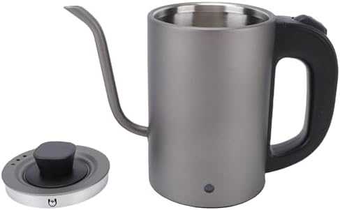 Gooseneck electric kettle, 600 watts, 0.8 liter capacity, automatic shut off, suitable for pour over coffee and tea - Image 6