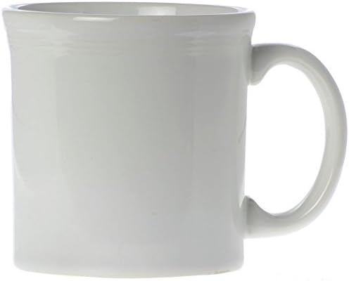 Homer Laughlin China 570100 Fiesta White 12 oz Java Mug - 12 / CS - Image 2