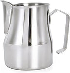 Gravy Boat Milk Jug 500ml/700ml Stainless Steel Frothing Pitcher Pull Flower Cup Coffee Milk Frother Latte Art Milk Foam Tool Coffeware Sauce Jug (Color : Silver-700ml) by Unknown