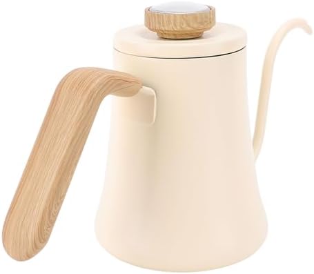 Focket Pour Over Kettle, 600ML 304 Stainless Steel Gooseneck Electric Kettle Tea with Anti Scald Handle Thermometer Lid Long Spout for Coffee Tea Boil Hot Water - Image 7