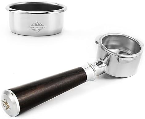 54mm Espresso Portafilter and Basket Set | Bottomless Coffee Portafilter | Fit Breville & Sage Barista Espresso Basket | 16-22g Espresso Coffee Filter | Coffee Accessories by CrossCreekLLC
