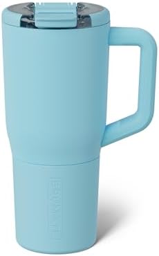 BrüMate Müv - 25oz 100% Leak Proof Insulated Coffee Mug with Handle & Lid - Stainless Steel Coffee Travel Mug - Double Walled Coffee Cup (Glacier) by Br%C3%BCMate