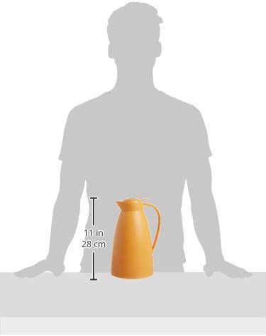 Alfi alfi Glass Vacuum Frosted Plastic Carafe, 1 L, Orange (AG2800OR2) - Image 5