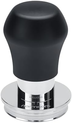 Normcore 45.5mm Coffee Tamper V4.1 Mini, Spring-Loaded Espresso Tamper with Click Feedback, Flat Base with Silicone Stand for Flair Pro, Pro 2, Black - Image 3