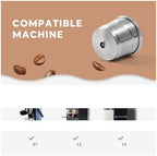 Reusable Coffee Capsules，Coffee Machine Stainless Steel Filling Pods Rich Cream,Compatible With Illy，X7 Y3 Y5(Right) - Image 4