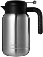 Aura Thermal Coffee Carafe - Vacuum Insulated Stainless Steel Tea Pot & Water Pitcher, Keeps Drinks Hot or Cold, BPA-Free, Beverage Dispenser - 51 oz Stainless by Lafeeca