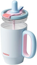 BABLOV 23 oz Ceramic Lined Tumbler with Straw Insulated Coffee Tumbler by bablov