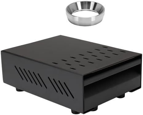 DIBTSA Espresso Coffee Knock Box Drawer 9.84 x 7.08 x 3.34 inch, 58mm Espresso Dosing Funnel 304 Stainless Steel by DIBTSA