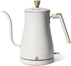 1 Liter Electric Gooseneck Kettle with Precision Pour Spout, Auto Shut Off, Cordless Design, 1200W (White Icing) by Unknown