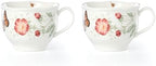 Lenox Butterfly Meadow Latte Porcelain Mug Set for 2, 18oz by Lenox