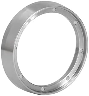 Espresso Dosing Funnel 2-piece Stainless Steel Coffee Dosing Ring Accessories(Silver Color 53mm) by Unknown