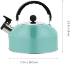 PRETYZOOM Sturdy Stainless Steel Boiling Kettle with Flat Bottom and Ergonomic Handle for Stove Top Tea Brewing 7.28 Inch Compact Teapot - Image 2