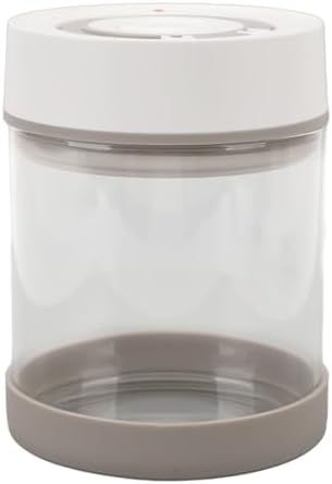 Electric Vacuum Canister Airtight Glass Storage Jar Vacuum Glass Canister Sealed Jar Food Container for Tea Coffee Beans Nuts Snacks with 500mAh Built in Battery (600ml) - Image 2
