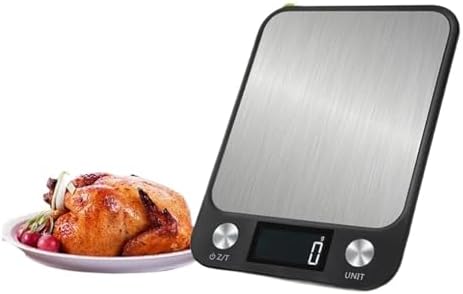 Electronic Scale, Kitchen 5kg/10kg Table Scale Digital Stainless Steel Commercial High-Precision Electronic Balance Tool,for Meal Prep, Baking and Cooking(10Kg 1g) - Image 2