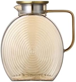 Water Pitcher 2500ml Large Refrigerator Water Jug with Lid Heat Resistant Water Bottles Glass Pitcher for Hot/Cold Water Water Jug by Unknown