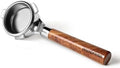 54mm Bottomless Portafilter with Walnut Wood Handle & Filter Basket, Compatible with 54mm Breville Barista Series, Professional Espresso Accessory for Baristas by POPSPRESSOCOFFFEEINC