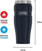 THERMOS Stainless King Travel Tumbler, 16 Ounce, Vacuum-Insulated | Midnight Blue | Pack of 4 - Image 6