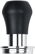Normcore 45.5mm Coffee Tamper V4.1 Mini, Spring-Loaded Espresso Tamper with Click Feedback, Flat Base with Silicone Stand for Flair Pro, Pro 2, Black by NORMCORECOFFEETOOLS