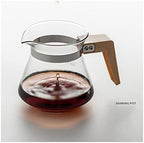 JITEM Cafetera Glass Dripper Coffee Maker Manual Household Drip Coffee Hand-Brewed Cold Brew Pot with Filter Tabletop Coffee Maker for Coffee or Tea - Image 3