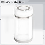 32.12 oz / 950 mL Electric Vacuum Sealing Jar, Coffee Bean Vacuum Canister, Glass Food Storage Container with Type-C Charging, Auto Air Pumping, for Kitchen Organization - Image 3