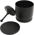 Blind Shaker 58mm 58mm Aluminum Alloy Coffee Dosing Cup with Lid Flying Coffee Powder Picker for Grinder Grey Making Supplies (Black) - Image 6