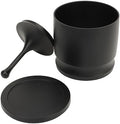 58mm Dosing Rings Press,Premium Aluminum Alloy Anti Flying Coffee Powder Picker, Professional Coffee Making Cup Supplies for Home Coffee Shop(black) by Yuecoom
