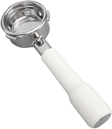 Bottomless Coffee Portafilter, 58mm 3 Ears Bottomless Portafilter Coffee Bottomless Portafilter for Barsetto Coffee Machine (White) - Image 3