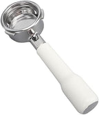 Bottomless Coffee Portafilter, 58mm 3 Ears Bottomless Portafilter Coffee Bottomless Portafilter for Barsetto Coffee Machine (White) - Image 3