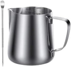350ml/600ml (12oz/20oz) Stainless Steel Milk Frothing Pitcher Steaming Pitchers Coffee Latte Art Jug Cup with Pen(600ml (20 oz)) by Unknown
