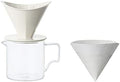 KINTO OCT 28901 Brewer Jug Set, 2 Cups, White, Graduated, Coffee, Dishwasher Safe by Unknown