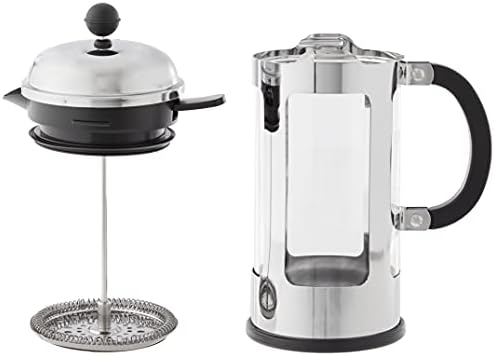 Bodum Chambord 8 Cup French Press Coffee Maker with Locking Lid, Stainless Steel, 34-Ounce - Image 2