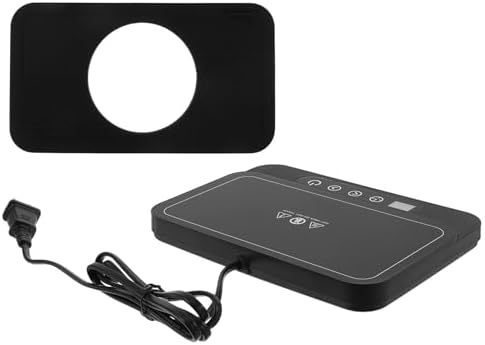 Electric Warming Plate for Coffee Mugs 50w US Plug Black by OUNONA