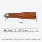 51/54/58mm Coffee Bottomless Naked Portafilter M10 Wood Handle, Compatible With Delonghi, Compatible With Breville, Espresso Accessory Barista Tools(M10 L) - Image 2