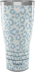 Tervis Traveler Lapis Leopard Animal Print Triple Walled Insulated Tumbler Travel Cup Keeps Drinks Cold & Hot, 30oz, Stainless Steel by TervisTumblerCompany