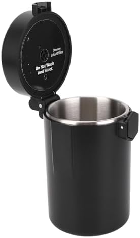 FILFEEL 304 Stainless Steel Coffee Canister Airtight Double Layer Bean Grounds Storage Container with Scoop Odor Proof Tea Vacuum Sealed Kitchen Countertop Accessory - Image 2