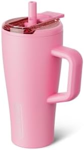 BrüMate Era Flip 20oz Kids Tumbler with Covered Flip Down Straw | 100% Leakproof Insulated Kids Cup | Made of Stainless Steel | Cup Holder Friendly | 20oz (Primrose) by Br%C3%BCMate