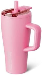 BrüMate Era Flip 20oz Kids Tumbler with Covered Flip Down Straw | 100% Leakproof Insulated Kids Cup | Made of Stainless Steel | Cup Holder Friendly | 20oz (Primrose) by Br%C3%BCMate