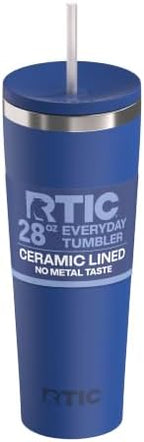 RTIC 28oz Everyday Tumbler, Insulated, Ceramic Lined, Cobalt by RTIC