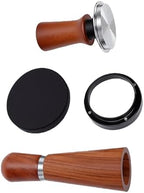 GOWENIC 51mm Coffee Accessories Kit, Spring Loaded Tamper, Needle Distributor, Dosing Funnel Ring for, 4 in 1 Barista Tools Set - Image 5