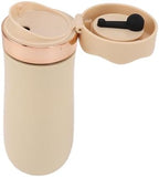 Zopsc French Press Mug, Stainless Steel Insulated Portable 320ml Coffee Maker, Rose Gold Travel Coffee Press for Outdoor Office by Technologyconnectsyouandme
