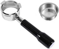 3 Ear Coffee Bottomless Portafilter 54mm，Compatible For Breville，Compatible For Sage，870 878 880 Replacement Filter Basket Barista Tool Espresso Accessory(54MM 3-Ear-Black) by Unknown
